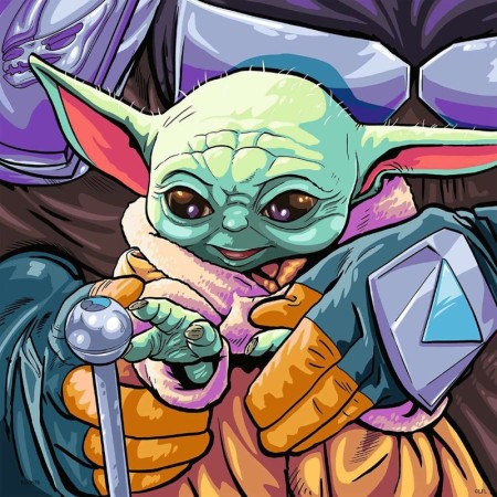 Puzzle Baby Yoda, 3X49 Piese Ravensburger - 1
